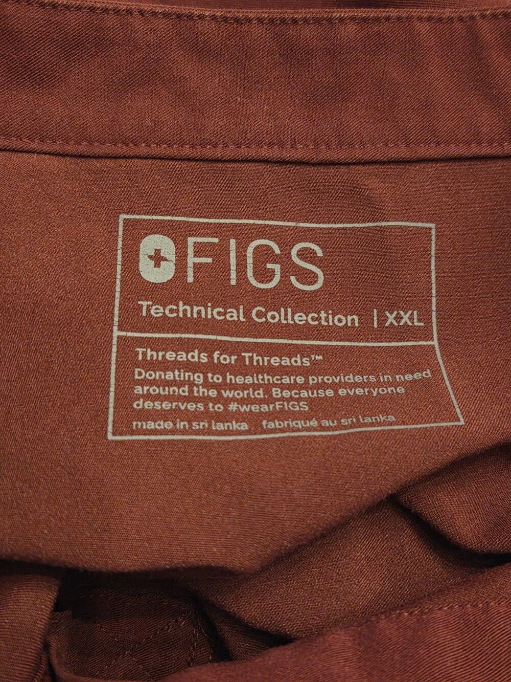 Figs Rafaela Scrub Top Womens XXL Burgundy Sleeveless Medical Uniform Nurse - Picture 3 of 7